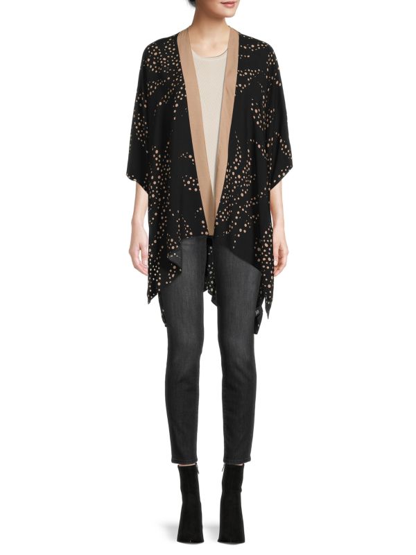 MARCUS ADLER High Low Polka Dot Kimono